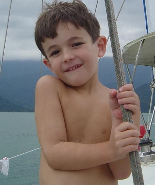 Nicollas,  o pequeno Velejador