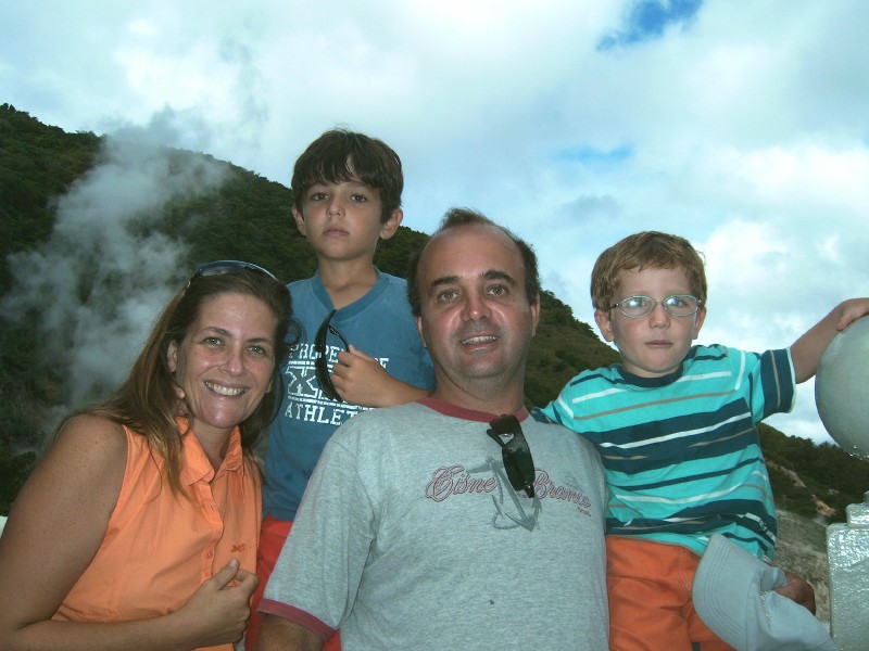 A family no Vulcao