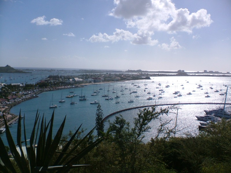 Vista de Marigot Bay in St. Martin