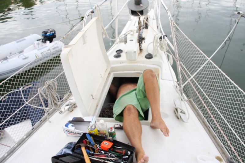 Manutencao -  Um dia no escritorio do barco